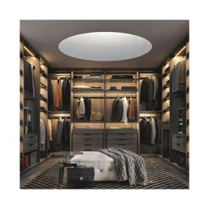 Modern Design Bedroom Wooden Wardrobes in the Wall Customized Size Waterproof