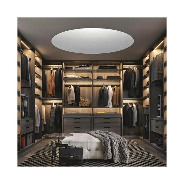 Modern Design Bedroom Wooden Wardrobes in the Wall Customized Size Waterproof
