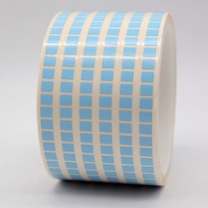 Matte Blue Low Temperature Labels 6mmx5mm 1mil High Temperature Resistant