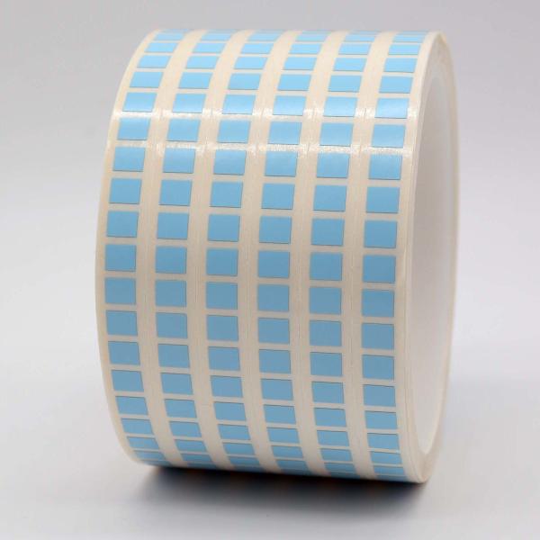 Matte Blue Low Temperature Labels 6mmx5mm 1mil High Temperature Resistant