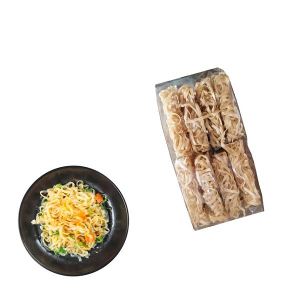 500G Stir Fried Noodle OEM Wheat Flour Smooth Chewy Quick Cooking Instant Noodles