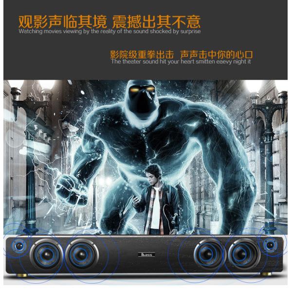 6 Inch HIFI Home Subwoofer Speaker , 100W Wireless Speaker For Karaoke Home