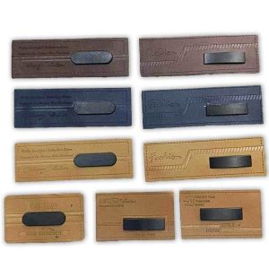 Efficient Custom LOGO Jeans Hat PU Label Tag Embossed Stamp Printing Jeans Real