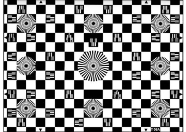 Chess Board Test Chart YE006 Resolution Test Target for Geometry and Resolution