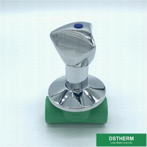 Triangle Handle PPR Stop Valve Connecting Pipe Plastic Stop Valve For Cold Hot