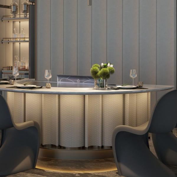 Customized Teppanyaki Grill Table with 1300x1000x800/1700x1000x800 Size 7/8