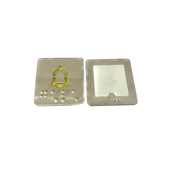 Stainless Steel Elevator Push Button Faceplate with Clear and Easy to Read