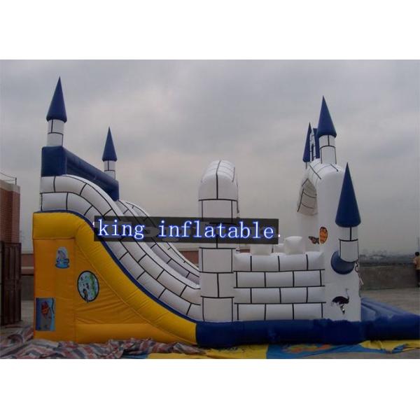 Inflatable Park Slide Bouncer White Castle Kids Bouncy House Slide