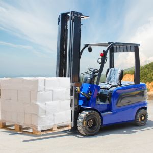 5 Ton Cheap Four Wheels Full Electric Forklift With Refrigerator Clip Made in