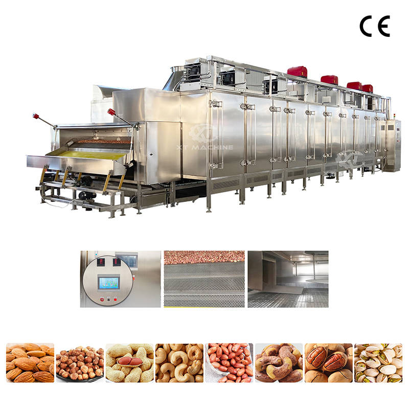 Wholesale Fully Automatic Peanut Roasting Machine with Air Cooling Technology and Adjustable Temperature for Food Grade Nut Processing from china suppliers