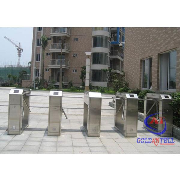 Outside Waterproof Entrance Control Turnstile Gate 1.5mm Thickness With NFC