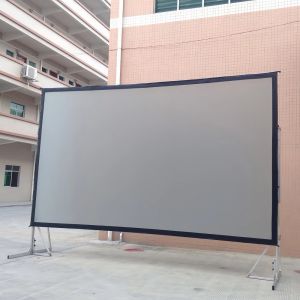 Fast Fold 4K HD 3D Front Rear Projection fabrics with Black Dress Kit for
