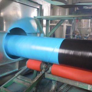 PE Extrusion Three Layer Steel Pipe 3LPE Coating Machine