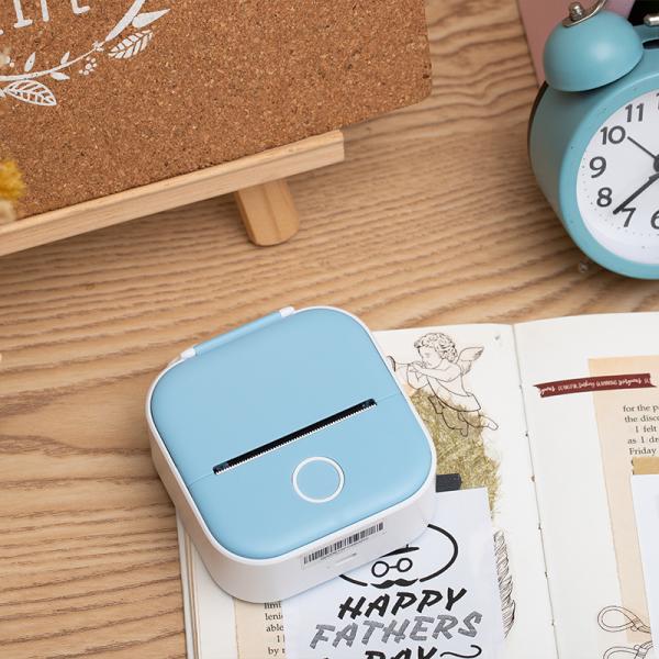 203dpi 58mm Bluetooth Inkless Portable Mini Thermal Printer for Android 5.0 / IOS 9.0