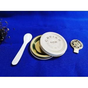 0.28mm Food Grade Tinplate Caviar Packaging Vacuum Empty Can tin 10g with