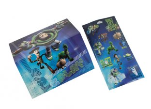 OEM custom 8in * 7in Toy story Self Adhesive Sticker