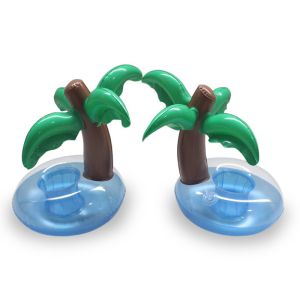 Mini Palm Tree Pool Floating Drink Inflatable Can Holder,for party,pool swimming