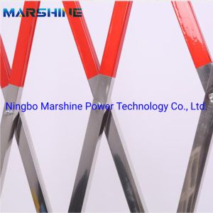 A Movable Folding Stainless Steel Expandable Barrier With Fixed Xxpansion Bolts