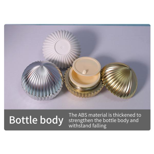 10g Cream Bottle Gold Silver Spherical Cream Cap for ABS Plastic Cosmetic Packaging Supplies