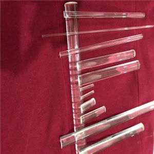 Frosted Quartz Glass Rod High Purity SiO2 Sand Material Made