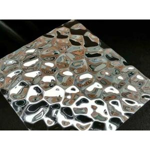 Bright Hammered Pattern Stainless Steel Sheets From Foshan China