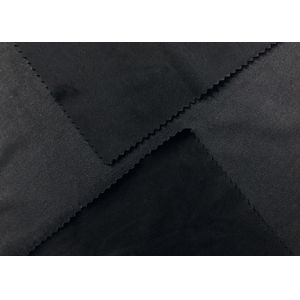 200GSM 85% Polyester Knitting Fabric Stretchy For Bathing Suit Black Color