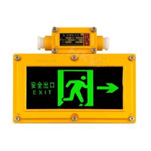 IP65 LED Exit Signs With Emergency Lighting In Aviation Aluminum Housing