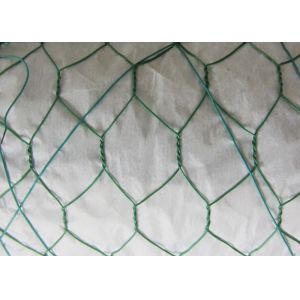 36 Inch Green PVC Coated Chicken Wire Mesh 3/8" 1.6mm Dia For Poultry Fence