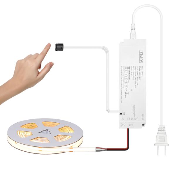 LETARON COB LED Strip Light 24V LED Tape Light,480 pcs/M LEDs,Super Bright High