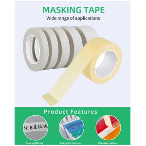 Heat Resistant High Adhesion White Masking Tape for General Purpose