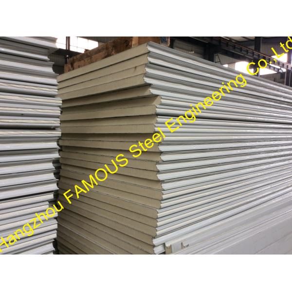 Quality Structural Polyurethane Sandwich Panels Soundproof With Color Steel for sale