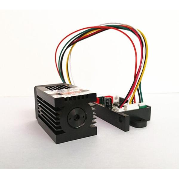 Quality DC 12V 450nm 1.6W Blue Dot Laser Module With TTL Modulation For Laser Stage Light for sale