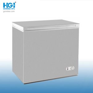 Manual Defrost Glass Door Chest Freezer Mechanical Temperature Control