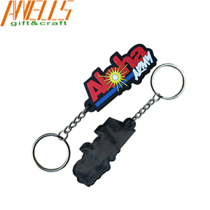Army Morale PVC Key Chain Fashion Design One / Both Sides Logo