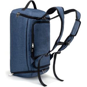 Gym Weekender Oversized Travel Duffel Bag With Shoe Pouch Wet Pocket