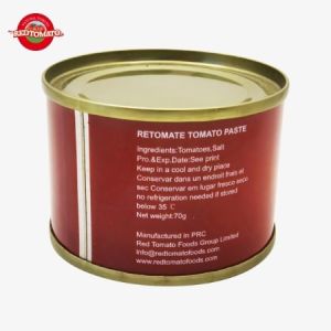 Retomate 70g Canned Tomato Paste With Brix 28–30% Available Under Own Brand Also