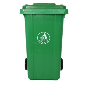 Plastic dustbin 120 litre waste bin garbage hospital waste bin with wheel