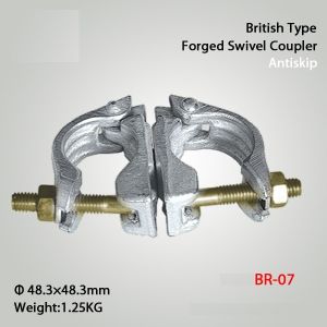 British Type Scaffolding Couplers Drop Forged Swivel Coupler