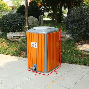 100l Double Outdoor Steel Sorting Garbage Bin with with Ash Tray Heavy Duty