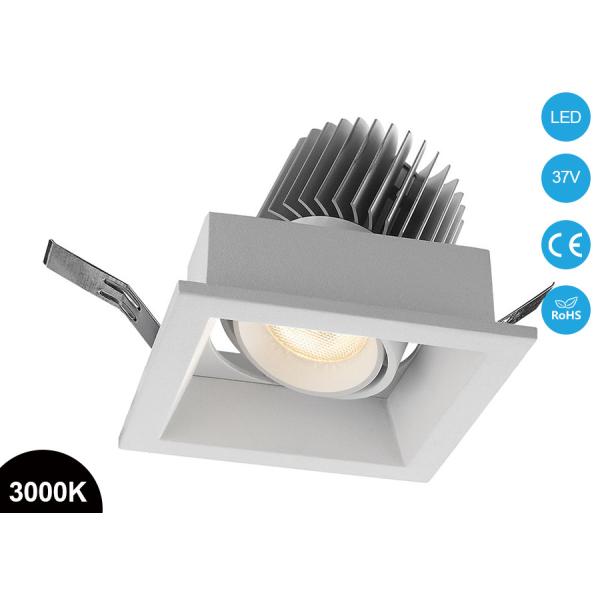 7W Square Alu Die Casting Spot Ceiling Project Recessed Dimmable COB LED