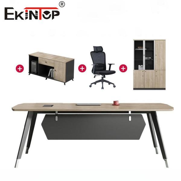 Quality Modern Office Space Custom Commercial Office Desk Executive Desk with Drawers for sale