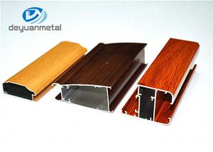 China Different Color Household Wood Grain Aluminum Profiles Long Using Life on sale
