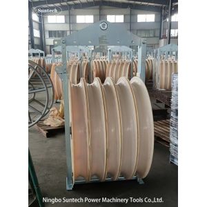 10KN Rated Load Stringing Block with 100mm-280mm Roller Dia and 75mm Or 100mm
