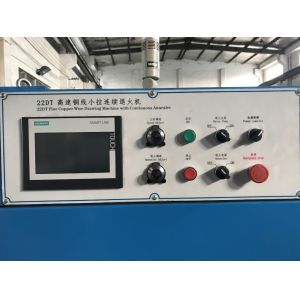 22 Dies High Speed Wire Drawing Machine With Annealer And Siemens PLC Touch