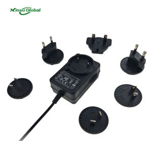 Wholesale UK AU US EU plugs Interchangeable plugs power adapter 12 Volt 2 Amp from china suppliers