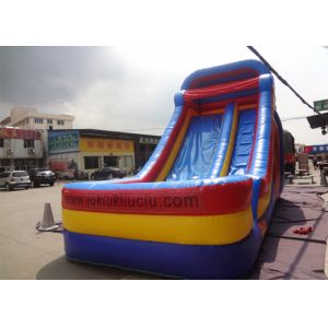 Wholesale Blue / yellow / Red Commercial Inflatable Slide With Sun / Rain Cover from china suppliers