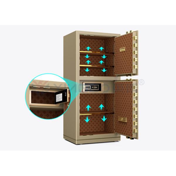 YINGBO Solid Steel Dual Alarm Luxury Office Safe Box Fingerprint Lock YB/N7-150D