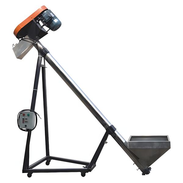 Custom New Style Automatic Carbon Steel Hopper Screw Conveyor Feeder Screw feeding machine for Pellet Manufacturing Plant, Food & Beverage Factory,