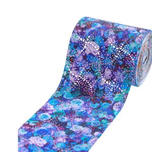 Fancy Personalized Wedding Ribbon , Smooth Surface Patterned Grosgrain Ribbon