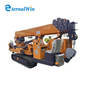 3 Ton Lifting Capacity Spider Crawler Crane In Green For Heavy Lifting With High